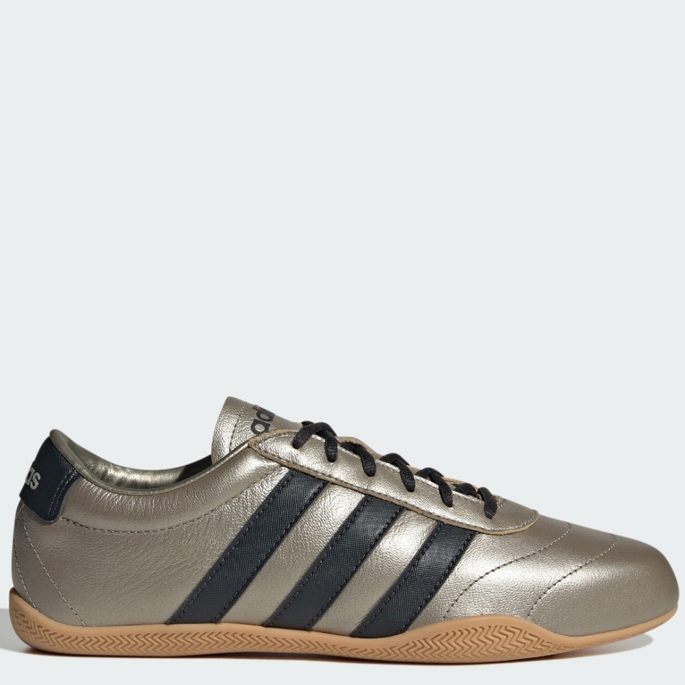 NWT Adidas Womens Black And Cyber Metallic Grand Court Lo Gold Sneakers Shoes